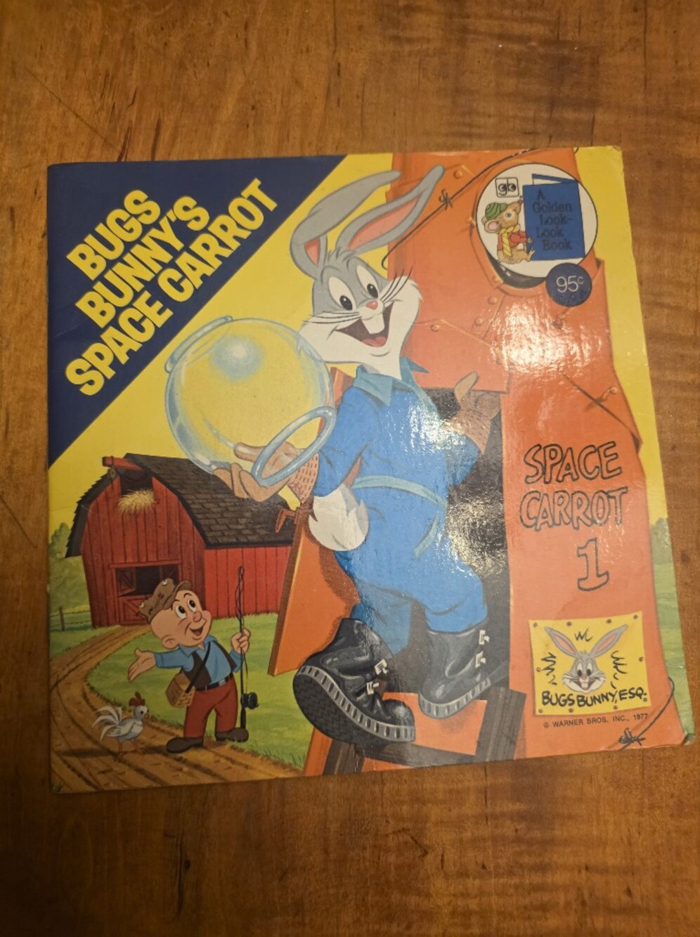 Vintage Bugs Bunny’s Space Carrot Kids Book 1977 Golden Look Books